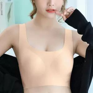 편안한 심리스 브라탑 스포츠 노와이어 브래지어 나시 캡브라 캡탑 브라렛 여성 여자속옷 브라 스브라 운동