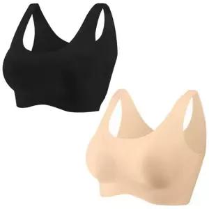 심리스 편안한 탑브라 노와이어 스포츠 브래지어 나시 캡브라 브라 브라렛 여성 여자속옷 스브라 운동