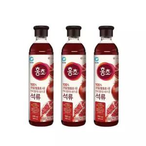 청정원 홍초 석류 900ml, 3개