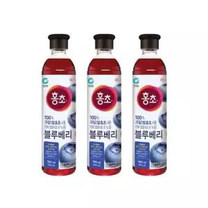 청정원 홍초 블루베리 900ml, 3개