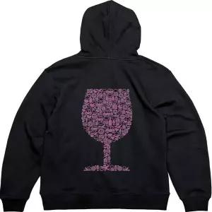 [셀러에이드]기모후드집업 뒷면 와인 컵 다양한 디자인그림 다양한색상