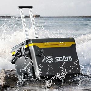 쓰리 이동식 아이스박스 블랙골드낚시함 2종 블랙골드 바퀴 40L 사각케이스 낚시 바퀴형