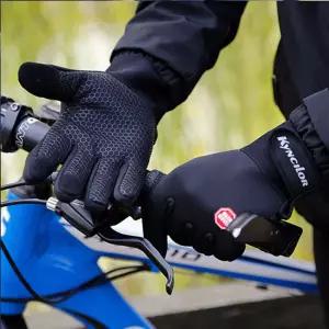 (SALE)스마트폰터치 기모 라이딩 자전거 바이크 장갑등산 사이클 스파이더 로드 방수 방한 긴장갑 싸이클