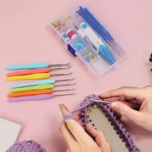 DIY 뜨개질 바늘 53P 코바늘 골무 케이스 풀세트반짇고리함 짓고리 지고리 휴대용 예단함 만들기 바느질 바