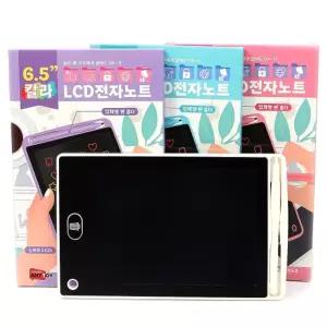 칼라LCD 전자노트 6.5in 1타 12개입낙서장 메모장 그림판 칠판 패드 드로잉