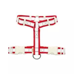 본 고휘도 반사 H형 하네스(레드)S애견몸통줄 강아지가슴 가슴 외출 용품 반려견산책