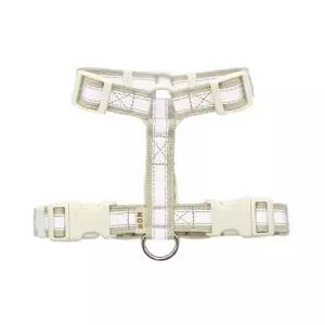 본 고휘도 반사 H형 하네스(베이지)S애견몸통줄 강아지가슴 가슴 외출 용품 반려견산책