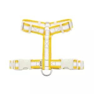 본 고휘도 반사 H형 하네스(옐로우)S애견몸통줄 강아지가슴 가슴 외출 용품 반려견산책