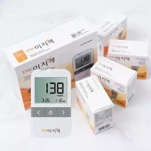 [메디위]DW 이지첵 혈당계+시험지200매+침200개+솜200매 혈당측정기