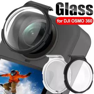 dji 호환 Osmo 360 용 2PCS 광학 강화 유리 카메라 보호대 9H 경도 투과율 방수 렌즈 보호 케이스