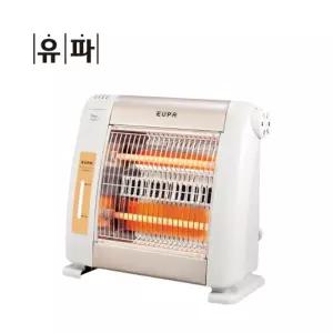 유파 2단 석영관 히터. 사무실 발난로. 컴팩트 전기. 크롬도금 안전망 TSK-8616난방기구 스토브 난로 겨울