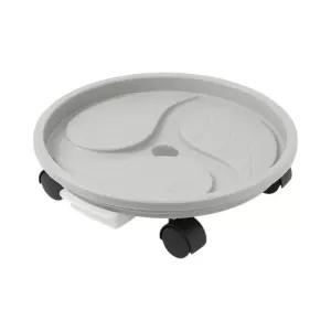 물받이 이동 받침대 원형 39cm 식 화분 홈가드닝 플랜테리어 원예용품 바퀴 화분대 인테리어 식물재배 식화