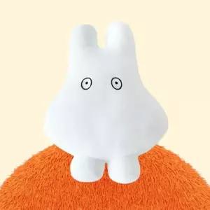 아동 유령 미피 캐릭터 쿠션 선물 봉제 인형 35cm 주문제작 키링 고양이 얼굴 귀여운 인테리어소품 굿즈 에