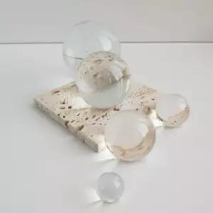 유리 구슬 세트 소품 촬영 인테리어 투명 3종장식 악세사리부자재 소품샵 미니어처 카페 사진 테이블 제품