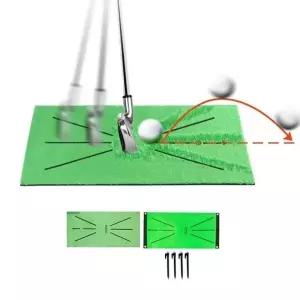 (타입 단조팩 고정형)키밍 골프 궤적 연습매트 연습도구 접이식 매트