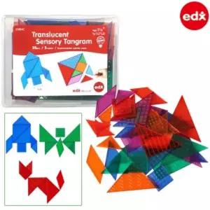 EDX 반투명 촉각 칠교 퍼즐 탱그램 23504놀이장난감 도형만들기 맞추기