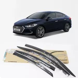 차량 환기 목적으로 설치하는 아반떼AD 도어바이저빗물받이 자동차썬바이져 선바이져교체 썬바이저 몰딩 튜