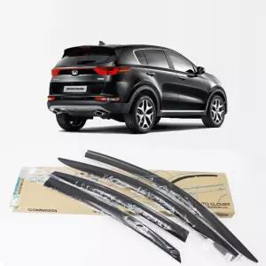 차량 환기 목적 올뉴스포티지와 더볼드용 도어바이저익스테리어 썬바이저 선바이저 내차꾸미기 신차꾸미기