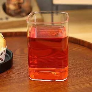 마카 유리컵 카페 물컵 내열 유리잔 글라스 230ml 4P 커피 찻잔 음료잔 집들이선물 다용도 에이드잔 주스잔