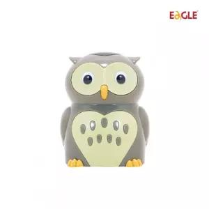 부엉이 자동연필깎이 EG 5019키즈 학생용 전동 예쁜 디자인깍이 모형 모양 건전지이 어린이