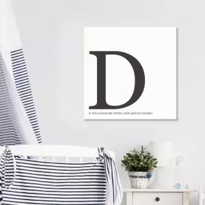 포인트 캔버스액자 모던 타이포D인테리어그림 거실 카페 북유럽 소품 그라피 벽걸이