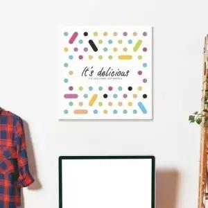 포인트 캔버스액자 잇츠 딜리셔스거실 카페 북유럽 인테리어소품 포스터 벽걸이 그림
