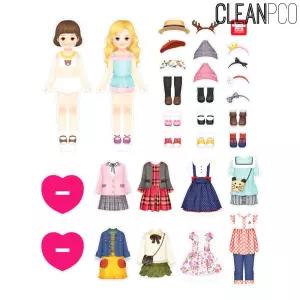 아리아띠 베스트 프렌즈 모모코코 자석 옷입히기소꿉놀이 역할 입히기 여아완구 여자아이장난감 코디