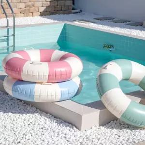 프리미엄 클래식 파스텔 튜브 수영 물놀이 성인용원형튜브 대형 감성 파도타기 바다 계곡 워터파크 안전