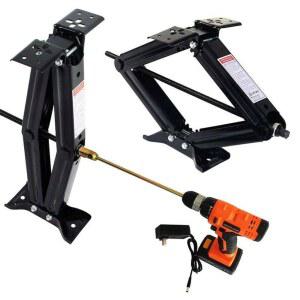 카라반 자키 운반 견인 지지대 고정식 트레일러 텅잭 qekclaeo