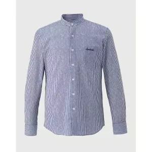 [하프클럽/인디안]인디안 차이나 스트라이프 프린트 셔츠_MITNLYM2301