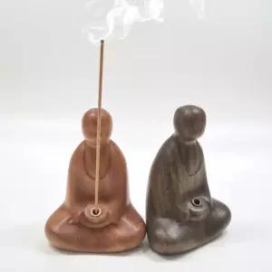 백단 좌불 인센스 향초 홀더 명상 요가 소품샵꽂이 받침 받침대 장식 인스틱 인테리어 캔들 황동인 인홀더