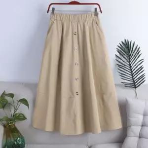 플레어 롱 샤스커트 망사 밴딩 치마 A라인 b형여성 여름 가을 울스커트 모직 겨울