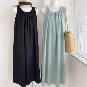 LND 무드플로우 민소매 여성 롱 원피스 데일리 휴양지 클럽룩 홀복 연말 여행 바캉스 비치 캉캉 허니문 나