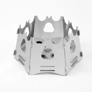 [하프클럽/오티마트]이지캠핑 접이식 우드 스토브 나무스토브 16.5x9cm