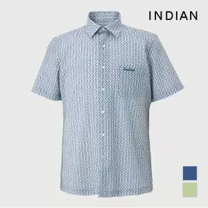 [하프클럽/인디안]인디안 써커 프린트 반팔셔츠_MITNSYM3311