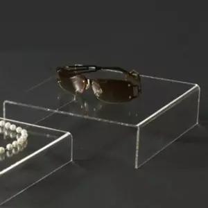 아크릴 상품진열대 ㄷ자 받침대 60 중형소품 전시대 스탠드 작품거치대 매장디스플레이 엽서 액자 책상정리