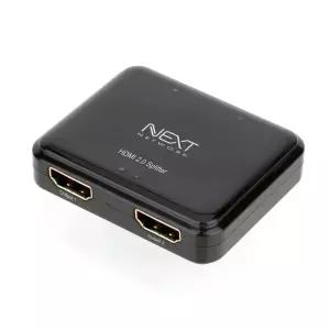 HDMI 2포트 미니 분배기 4K 60Hz 영상공유 셋톱박스스플릿터 HDMI2포트 멀티모니 2분배 상태LED 셋탑 TV 모