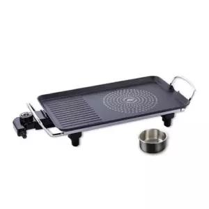 키친플라워 전기 그릴 고기 불판 와이드 그릴팬 40cm사각 닭갈비 고기판 삼겹살 생선구이