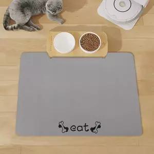 빠른 흡수와 건조 반려동물 규조토 식기매트 90x60cm고양이 애완 강아지식탁 밥그릇