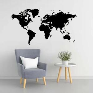 대형 106cmX58 벽 스티커 데칼 세계지도 집 거실 장식 침실 Wallstickers 벽지 벽화
