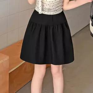 LND 에보니 하이웨스트 플레어 치마 스커트데이트패션 무지 미니 A라인 여성 골덴 데이트룩