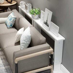 슬림 틈새 테이블 좁은 공간 쇼파 원목 선반