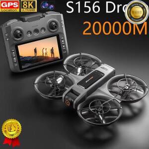 S156 스크린 미니 드론(90개 포함) ° 전기 조정 가능한 8K HD 카메라 WiFi 라이트 플로우 드론 포켓 장애