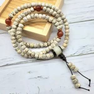 불교염주줄 성월보리수 108 나무염주 108배 단주 용품