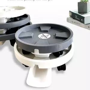 화분 바퀴 받침대 물받이 세트 중형 27cm이동식 대형 받침 이동