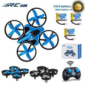JJRC H36 미니 드론 4채널 6축 3배터리 헤드리스 모드 헬리콥터 ° 어린이 선물을 위한 원버튼 리턴 Rc 쿼