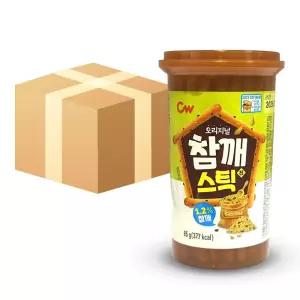 청우식품 고소한 참깨스틱 진 막대 과자 85g 24개 사무실 간식 탕비실 비스킷