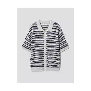 매장정품 에잇세컨즈 8SECONDS 멀티 스트라이프 카라 카디건 라이트 그레이 26545AAY22 675066