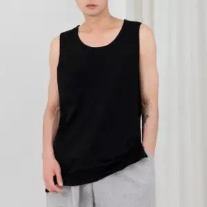 빅사이즈 기본 스타일 여름철 남성 면 나시 티셔츠민소매 운동복 캐주얼 헬스 반팔 짐웨어 웨어