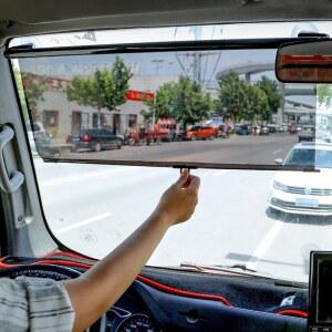 대형 차양 트럭 버스 햇빛가리개 화물차 앞유리 자외선차단 개폐식 차량용 빨판